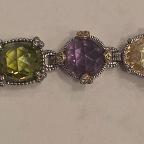 Gorgeous multi-stone Judith Ripka bracelet like new! - Picture 5 of 5